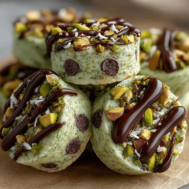 Frozen Yogurt Pistachio Crunch Coins are an exceptional dessert that harmoniously blends creamy yogurt with a satisfying crunch, making them an ideal treat for anyone seeking a healthier option. This delightful recipe brings together the tanginess of Greek yogurt, the natural sweetness of honey or maple syrup, and the rich, nutty flavors of pistachios and chocolate. With just a handful of ingredients, these frozen coins are not only easy to make but also serve as a refreshing way to indulge without the guilt often associated with traditional desserts.