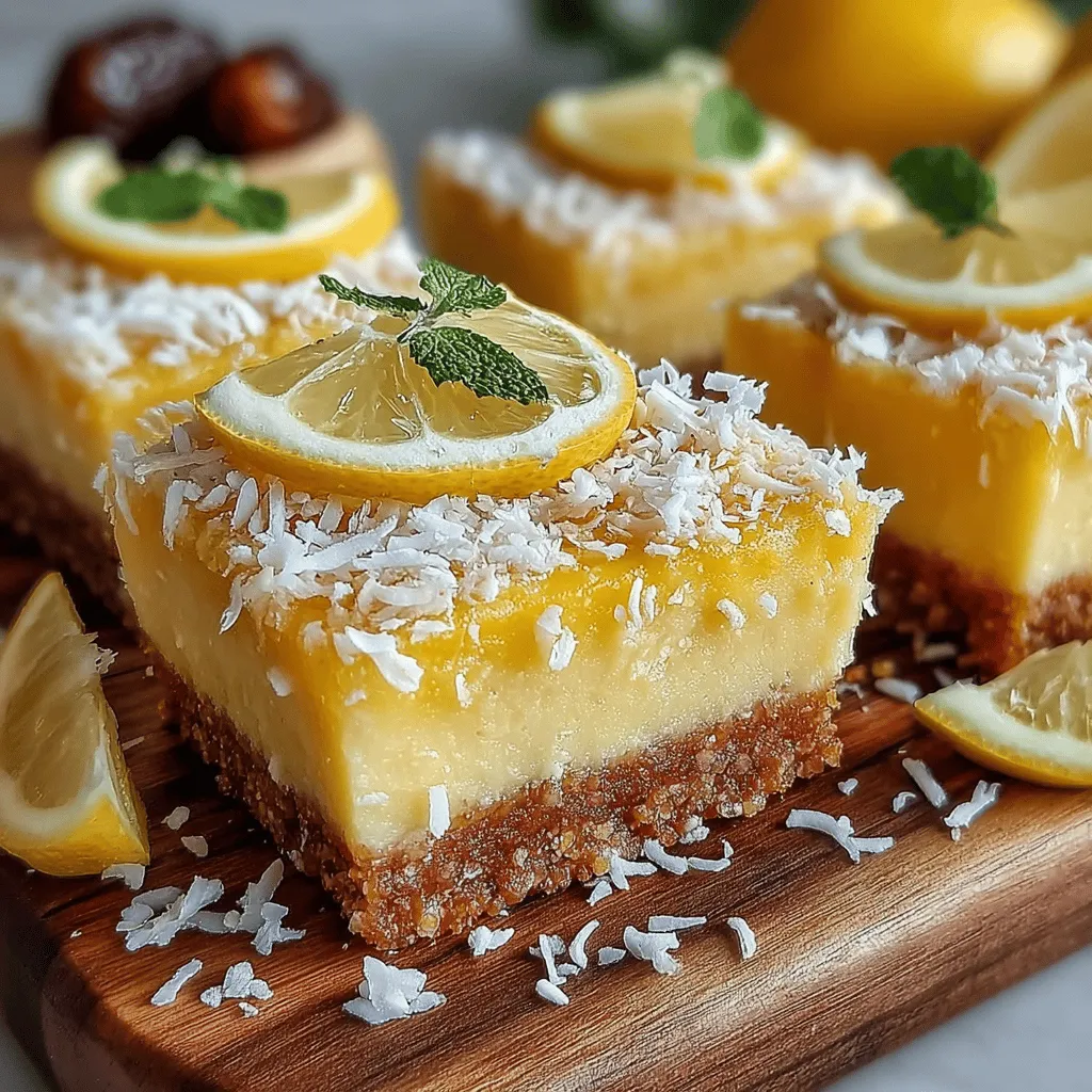 In today’s fast-paced world, finding a snack that is both nourishing and satisfying can be a challenge. Enter the Zesty Bliss No-Bake Lemon Coconut Energy Bars—a delightful combination of wholesome ingredients that will tantalize your taste buds and fuel your body. These energy bars are not only easy to prepare but also offer a refreshing twist with their zesty lemon flavor and tropical coconut richness. Whether you’re looking for a post-workout treat, a midday pick-me-up, or a healthy option for kids, these bars pack a punch of flavor and nutrition without the hassle of baking.