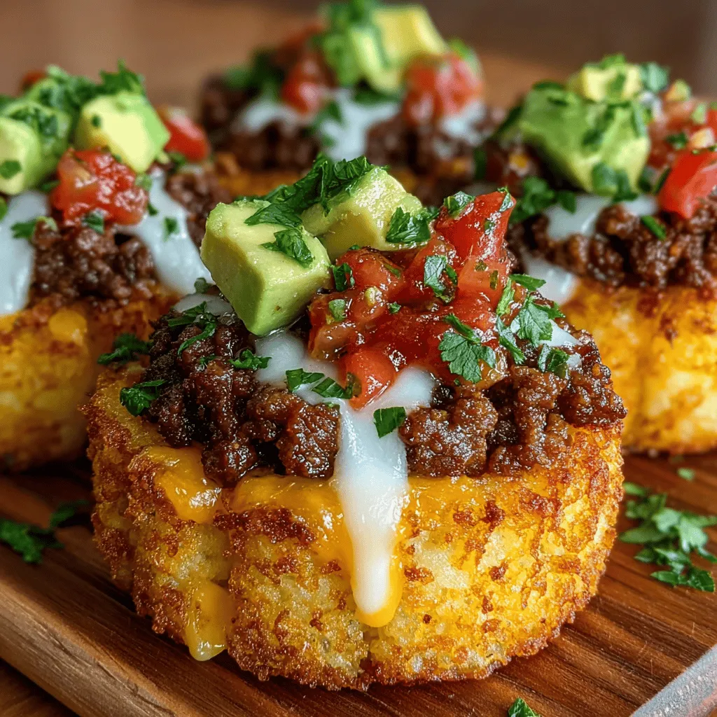 When it comes to adding cheese to your Mini Taco Tater Tot Cups, the choice of cheese is crucial for achieving that perfect meltiness and flavor. A good rule of thumb is to select cheeses that melt well. Some of the best options include: