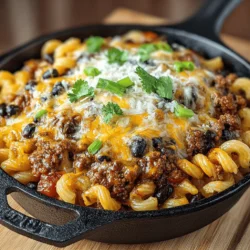 Cheesy Chili Pasta Skillet: A Comfort Food Delight