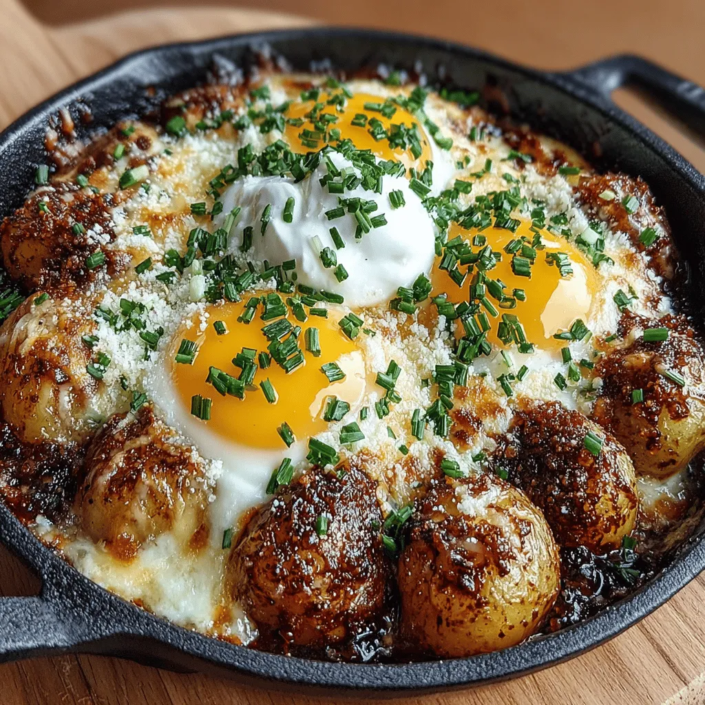 To create the perfect bite-sized mini roasted potato and egg skillets, it all starts with the potatoes. Selecting the right potatoes is crucial; I recommend using baby potatoes or Yukon Gold potatoes for their creamy texture and natural sweetness. Begin by washing them thoroughly under running water to remove any dirt. Once cleaned, cut the potatoes into uniform pieces, ideally quarters or halves, depending on their size. This ensures even seasoning and cooking, allowing each piece to roast to golden perfection.