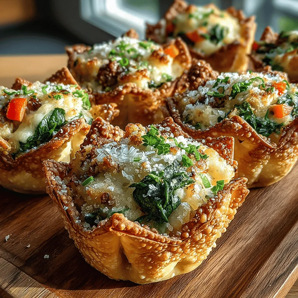 When it comes to hosting gatherings, creating a memorable appetizer can set the tone for the entire meal. Mini Cheesy Veggie Wonton Cups are a fantastic option that combines convenience, flavor, and a touch of elegance. These delightful bites are not only easy to prepare but also versatile enough to cater to various dietary preferences, making them an ideal choice for parties, family dinners, or casual get-togethers. With a crispy outer shell and a savory filling bursting with cheesy goodness and fresh vegetables, these wonton cups are sure to please everyone at the table.