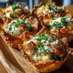When it comes to hosting gatherings, creating a memorable appetizer can set the tone for the entire meal. Mini Cheesy Veggie Wonton Cups are a fantastic option that combines convenience, flavor, and a touch of elegance. These delightful bites are not only easy to prepare but also versatile enough to cater to various dietary preferences, making them an ideal choice for parties, family dinners, or casual get-togethers. With a crispy outer shell and a savory filling bursting with cheesy goodness and fresh vegetables, these wonton cups are sure to please everyone at the table.