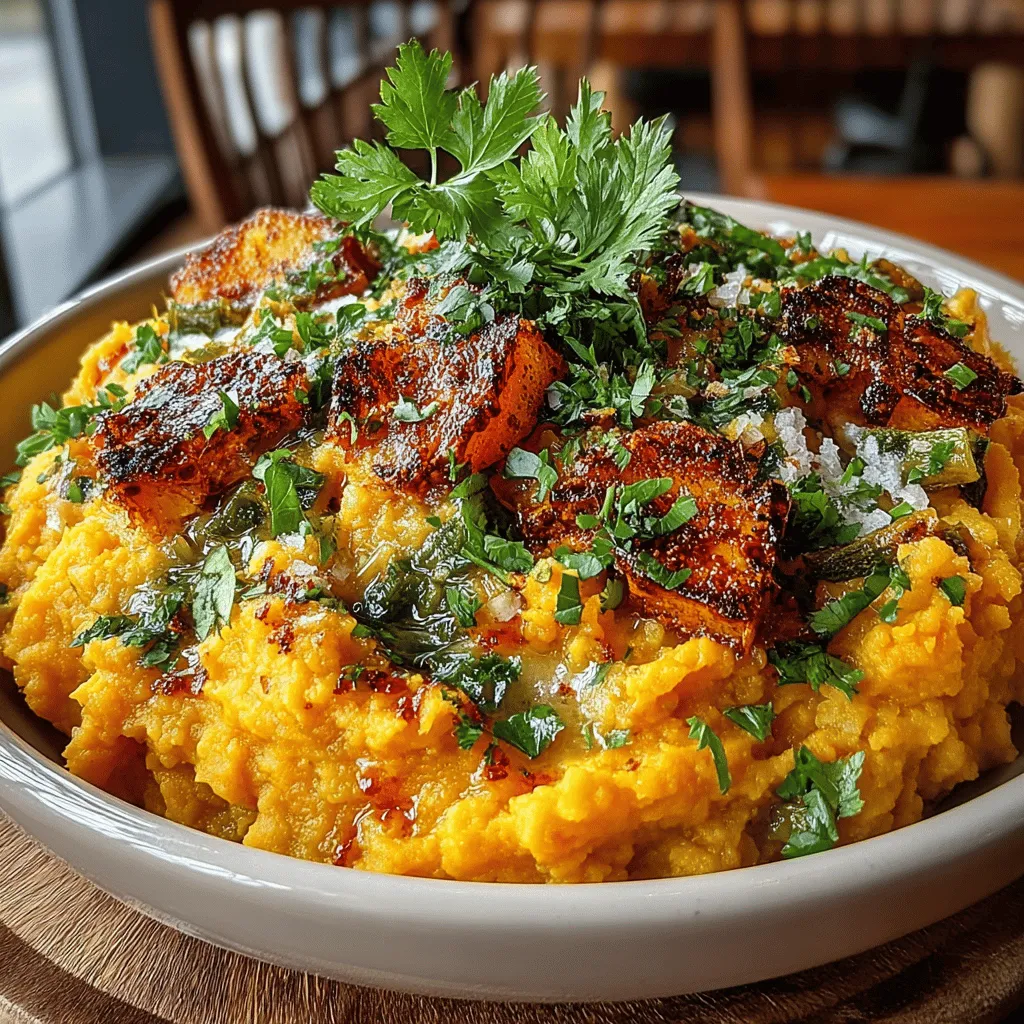 Sweet potatoes have long been celebrated for their nutritional value and versatility in cooking. Packed with vitamins A and C, fiber, and antioxidants, they are not only a healthy choice but also a delightful addition to any meal. Their naturally sweet taste and creamy texture make them a favorite for mashing, baking, and roasting. In this recipe, we elevate the humble sweet potato by introducing the vibrant and fiery Hatch chiles, creating a dish that is both comforting and exciting for the palate.