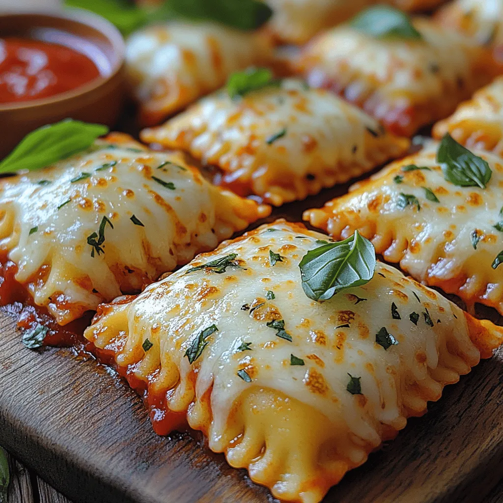 Mini Toasted Ravioli Pizza Bites represent the perfect culinary fusion between the beloved flavors of pizza and the delightful texture of ravioli. This innovative dish not only serves as a unique snack but also doubles as an impressive appetizer for gatherings and a quick weeknight dinner solution. The bite-sized nature of these ravioli packs a punch of flavor, making them a crowd-pleaser for both adults and children alike.