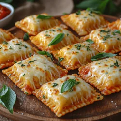 Mini Toasted Ravioli Pizza Bites represent the perfect culinary fusion between the beloved flavors of pizza and the delightful texture of ravioli. This innovative dish not only serves as a unique snack but also doubles as an impressive appetizer for gatherings and a quick weeknight dinner solution. The bite-sized nature of these ravioli packs a punch of flavor, making them a crowd-pleaser for both adults and children alike.