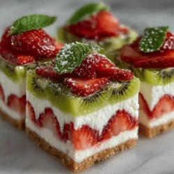 As the temperature rises and the sun shines brighter, the craving for refreshing frozen desserts intensifies. Whether lounging by the pool or enjoying a backyard barbecue, nothing beats the allure of a cool treat on a warm day. Enter the Strawberry Kiwi Frozen Yogurt Wedges—a delightful and healthy dessert that combines the creaminess of yogurt with the vibrant flavors of fresh strawberries and kiwis. This recipe not only satisfies your sweet tooth but also packs a nutritious punch, making it an ideal choice for health-conscious dessert lovers.