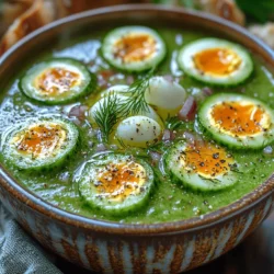As the sweltering heat of summer settles in, nothing quite compares to the refreshing relief of a chilled soup. Gazpacho, a classic cold soup hailing from Spain, is the quintessential summer dish that brings together vibrant flavors and invigorating textures. This Chilled Cucumber Refresh Gazpacho takes the traditional concept a step further by spotlighting the cool and hydrating qualities of cucumbers, making it an ideal choice for those hot days when you crave something light yet satisfying.