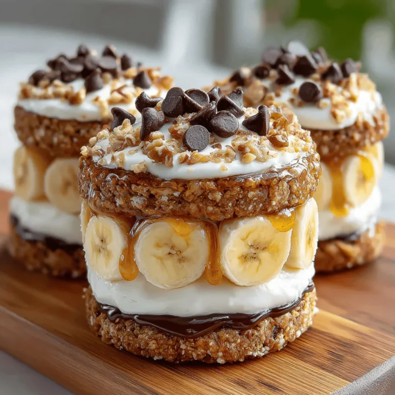 In the realm of delightful desserts, few treats can rival the refreshing appeal of frozen yogurt banana walnut sandwiches. This delightful recipe combines creamy Greek yogurt, sweet ripe bananas, and crunchy walnuts, all nestled between soft cookies to create a chilled treat that is both satisfying and nutritious. Whether you're looking for a fun summer snack, a healthy dessert option, or a creative way to include fruits and nuts in your diet, these frozen sandwiches tick all the boxes.
