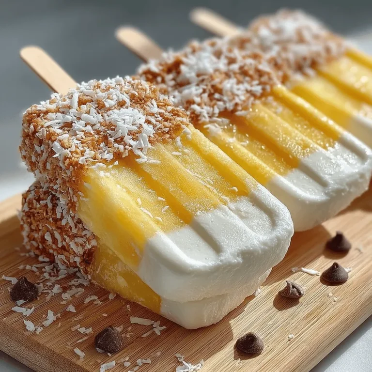 As the temperature rises and the sun shines brighter, the craving for refreshing, healthy treats becomes almost irresistible. There’s something joyous about indulging in a frozen dessert that not only satisfies your sweet tooth but also nourishes your body—enter the Tropical Bliss Frozen Pineapple Banana Pops. These delightful pops are a vibrant fusion of tropical flavors that transport you to a sun-drenched beach with each bite.