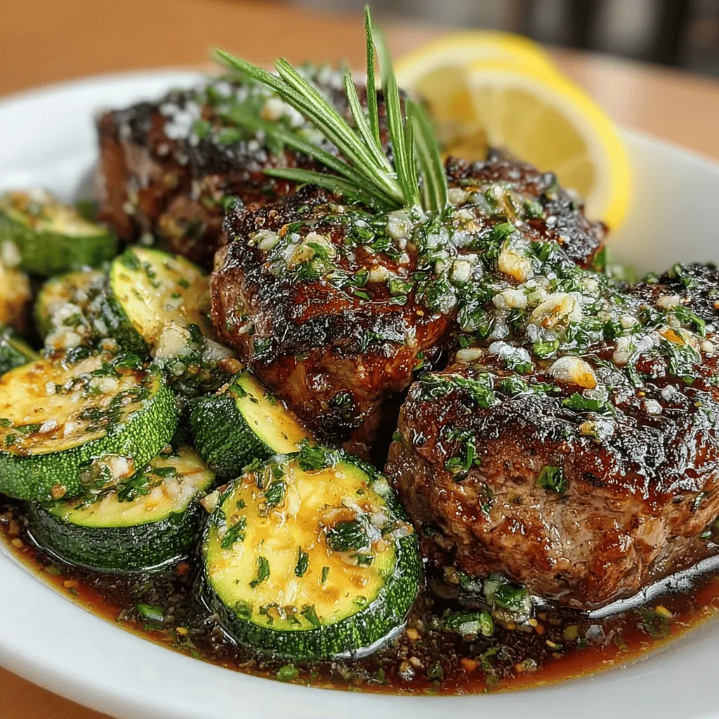 When it comes to crafting a meal that is both indulgent and satisfying, few dishes can compete with sizzling garlic butter steak paired with tender zucchini. This recipe is a celebration of flavors, combining the rich, buttery notes of ribeye steak with the fresh, vibrant crunch of zucchini, all elevated by the aromatic power of garlic and herbs. It's a dish that not only pleases the palate but also creates an inviting atmosphere, making it perfect for both weeknight dinners and special occasions.