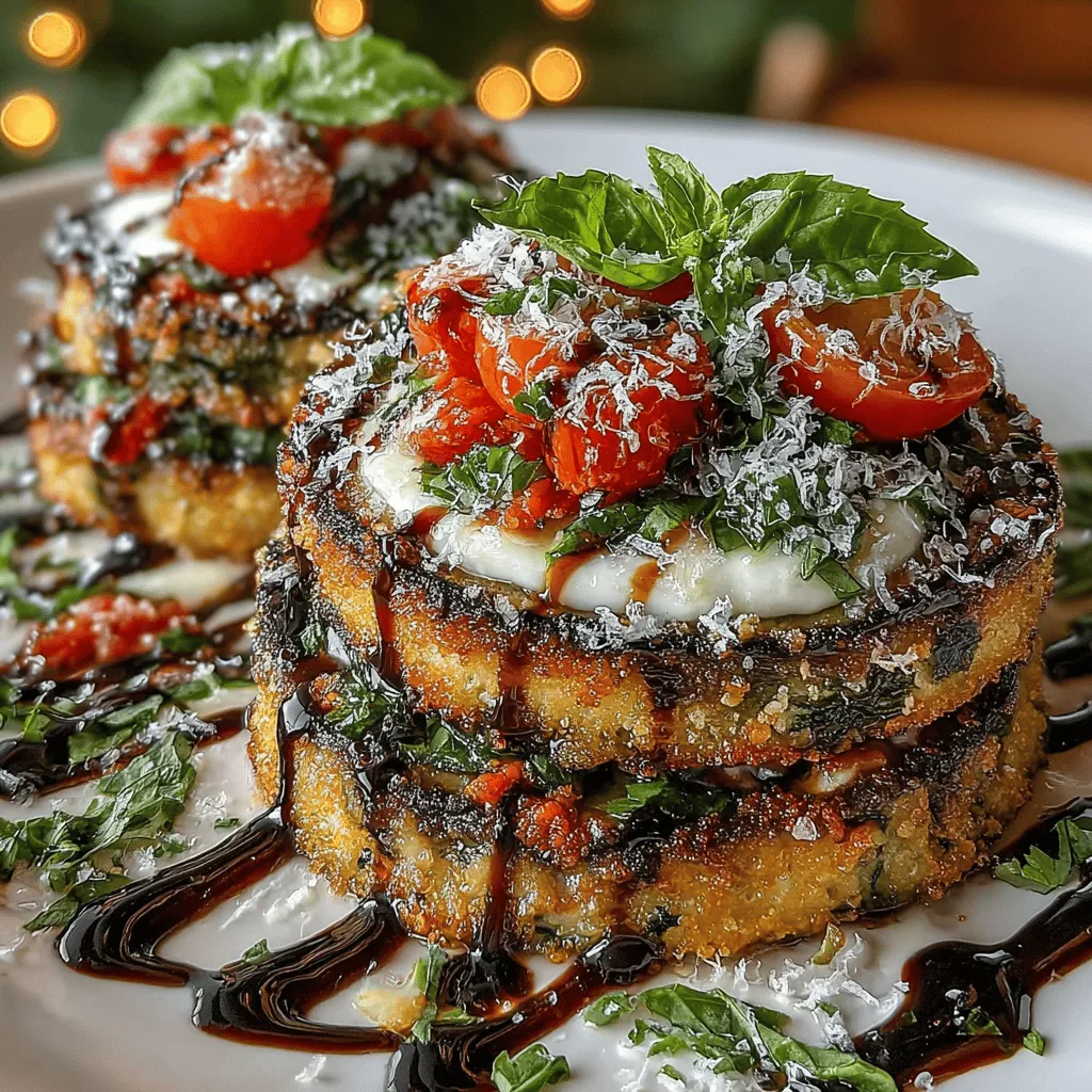 Creating the perfect Cheesy Eggplant Stackers with Tomato requires careful layering of ingredients to enhance both flavor and texture. Begin by preparing your eggplant slices, which should be evenly cut and salted to draw out excess moisture and bitterness. After rinsing and patting them dry, you are ready to start layering.