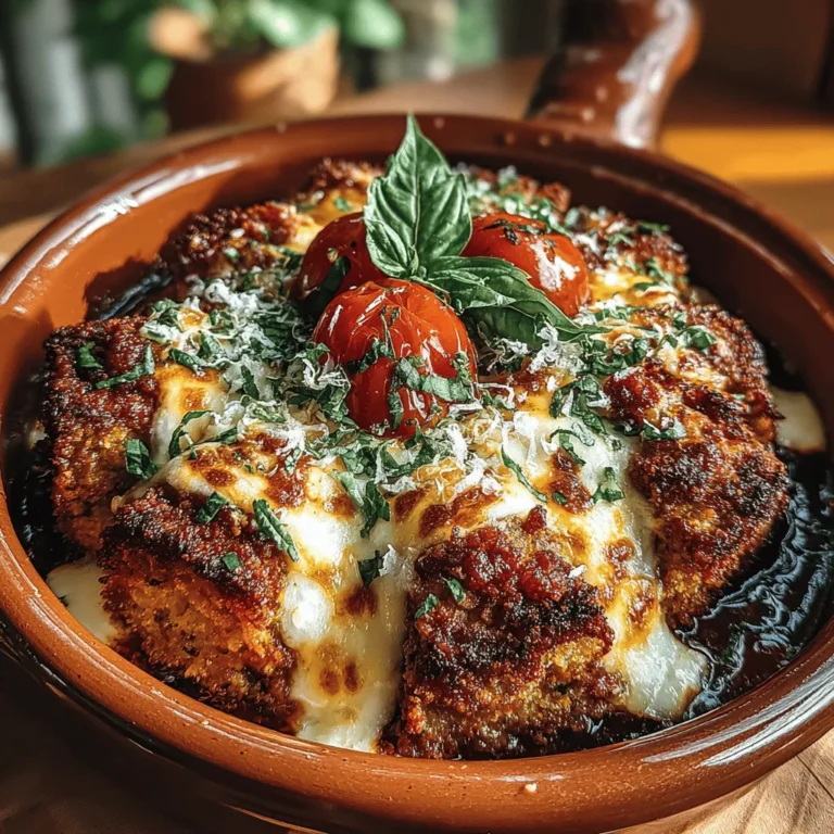 Eggplant Parmesan is a cherished classic in Italian cuisine, renowned for its rich flavors and comforting layers of tender eggplant, savory marinara sauce, and gooey cheese. This beloved dish has graced tables for generations, often serving as a centerpiece for family gatherings and hearty meals. The beauty of Eggplant Parmesan lies not just in its taste but also in its versatility; it can be enjoyed as a main course or a delightful side dish.