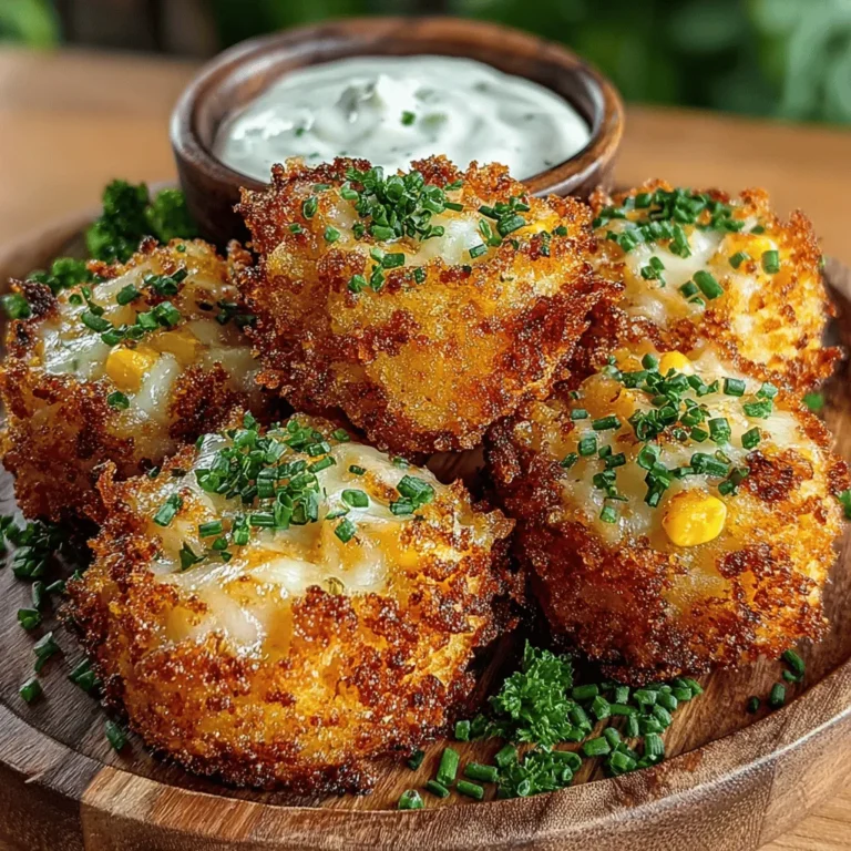 When it comes to delicious snacks or appetizers that are both easy to prepare and sure to please a crowd, mini sweet corn cheddar poppers stand out as a top choice. These bite-sized delights are not only visually appealing but also pack a flavorful punch, making them the perfect addition to any gathering or family meal. Whether you’re hosting a casual get-together, a festive celebration, or simply looking for a tasty treat to enjoy at home, these poppers are a fantastic option. Their crispy exterior, combined with a creamy, cheesy filling, creates a delightful balance of textures and flavors that is simply irresistible.