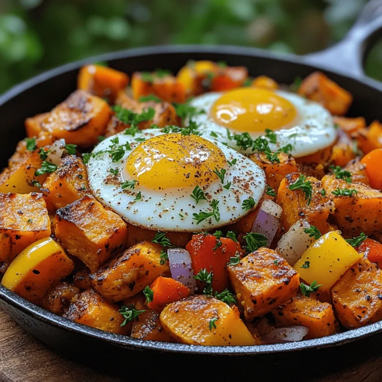 When it comes to creating a meal that is both visually appealing and packed with flavor, the vibrant sweet potato hash stands out as a versatile option suitable for any time of day. Whether you’re looking for a nourishing breakfast, a hearty brunch, or a satisfying dinner, this dish caters to all. The combination of sweet potatoes with an array of colorful vegetables not only tantalizes the taste buds but also encourages a balanced intake of essential nutrients.