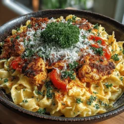 Cozy Autumn Delight: Creamy Fall Pasta with Chili Chicken