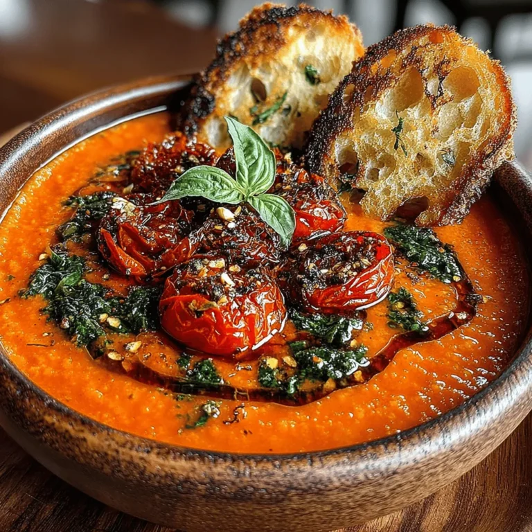In the realm of comfort food, few dishes evoke the same warmth and satisfaction as a hearty bowl of soup. The mere act of savoring a steaming cup can transport us back to cherished memories of family gatherings, chilly evenings, and the soothing embrace of home-cooked meals. Among the myriad of soup varieties, Velvety Roasted Tomato Bliss Soup stands out not only for its rich, luscious texture but also for the vibrant flavors that come alive through the roasting process.