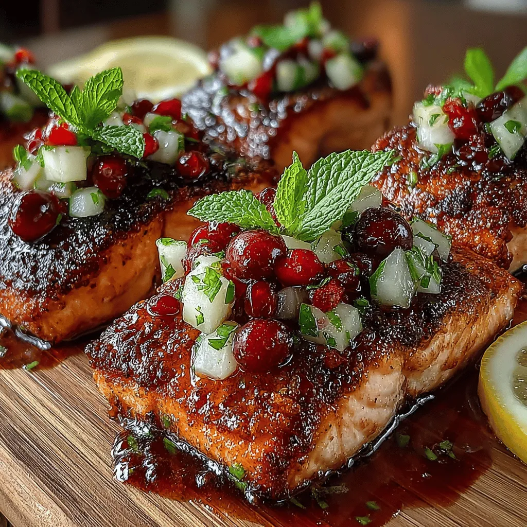 Maple Glazed Salmon with Pear Relish is a culinary delight that perfectly marries sweet and savory flavors, making it a standout dish for any occasion. The rich, buttery texture of salmon pairs harmoniously with the natural sweetness of maple syrup and the freshness of pear relish, creating a dish that is not only delicious but visually appealing as well. Whether you're hosting a family dinner, planning a special gathering, or simply looking for a nutritious meal, this recipe offers versatility and gourmet flair that is sure to impress.