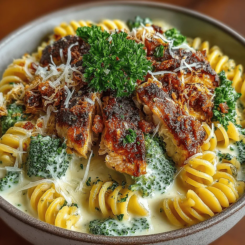 To elevate the flavor profile of your Cheesy Chicken Broccoli Alfredo, using the right seasonings is crucial. Simple herbs and spices can make a significant difference in taste without overpowering the dish. Start with a generous pinch of salt and freshly ground black pepper to enhance the natural flavors of the chicken and vegetables.