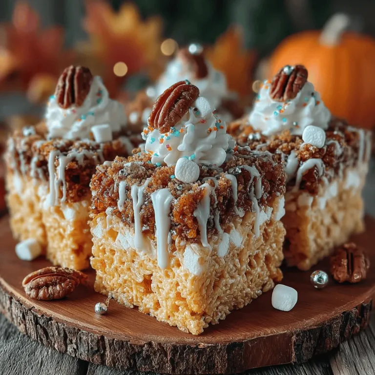 The first step to creating perfect Pumpkin Spice Rice Krispie Treats is preparing your pan. This step is crucial for ensuring that your treats come out easily without crumbling or sticking. Begin by selecting a 9x13 inch baking dish, which is ideal for this recipe. To prepare the pan, you can either lightly grease it with cooking spray or butter, or line it with parchment paper. If you choose parchment paper, make sure to leave some overhang on the sides, which will make it easier to lift the treats out once they have set. Proper preparation not only facilitates easy removal but also helps in achieving neat, uniform squares.
