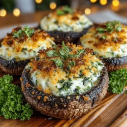 When it comes to appetizers that can steal the show at any gathering, stuffed mushrooms have a unique charm that makes them a perennial favorite. These bite-sized delights are not only visually appealing but also bursting with flavor, making them perfect for everything from casual get-togethers to elegant dinner parties. Among the myriad variations of this classic dish, Cheesy Herb Delight Stuffed Mushrooms stand out with their creamy filling and aromatic herb blend. This recipe is designed to please cheese lovers and mushroom enthusiasts alike, offering a delightful combination of textures and tastes that are sure to impress.
