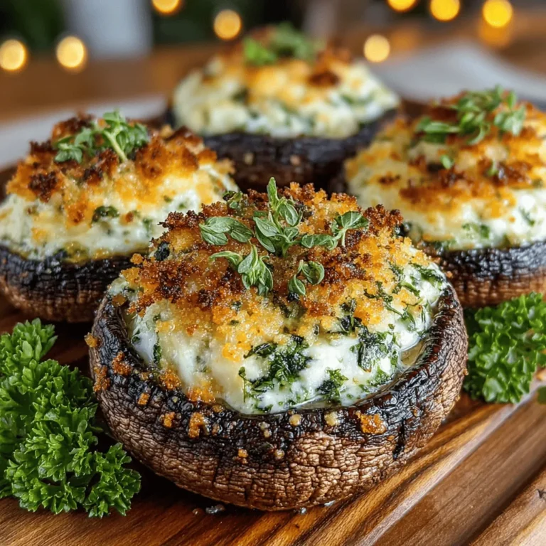 When it comes to appetizers that can steal the show at any gathering, stuffed mushrooms have a unique charm that makes them a perennial favorite. These bite-sized delights are not only visually appealing but also bursting with flavor, making them perfect for everything from casual get-togethers to elegant dinner parties. Among the myriad variations of this classic dish, Cheesy Herb Delight Stuffed Mushrooms stand out with their creamy filling and aromatic herb blend. This recipe is designed to please cheese lovers and mushroom enthusiasts alike, offering a delightful combination of textures and tastes that are sure to impress.