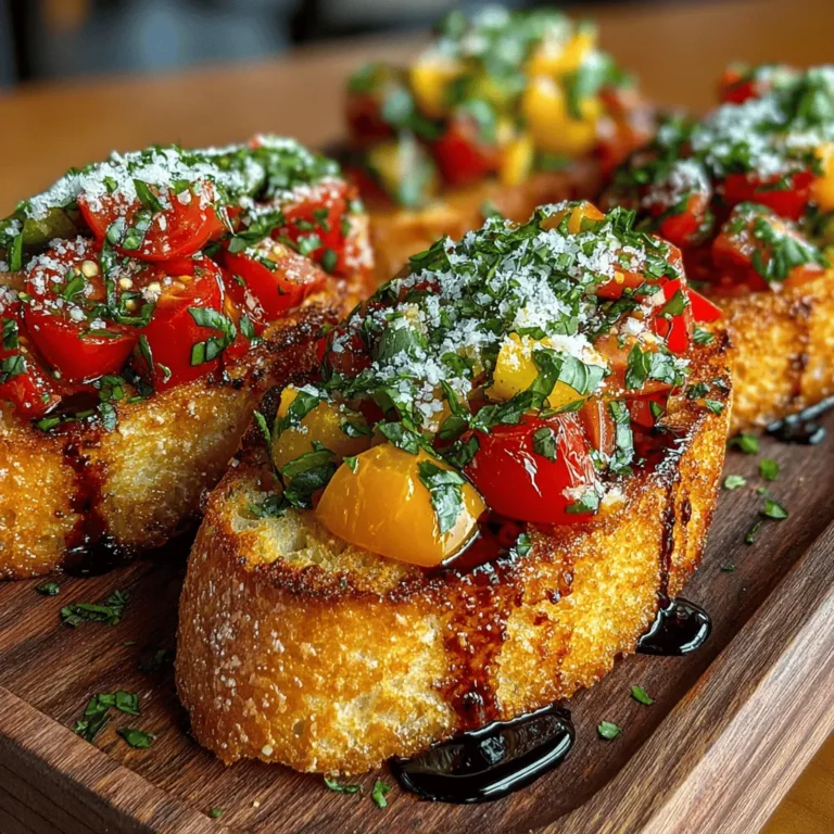 Bruschetta is a classic Italian appetizer that perfectly embodies the essence of fresh, seasonal ingredients. Among the many variations, Savory Tomato Basil Bruschetta stands out for its vibrant flavors and simplicity. This dish brings together the sweetness of ripe tomatoes, the fragrant aroma of fresh basil, and the satisfying crunch of toasted bread, making it an ideal starter for any gathering or a delightful snack for yourself. In this article, we will explore the ingredients, preparation, and serving methods for this delicious recipe, ensuring you have all the knowledge you need to create the perfect bruschetta.