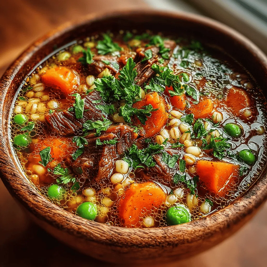 To achieve a harmonious flavor profile in your Hearty Beef & Barley Delight, it's essential to focus on the layering of flavors. Start by sautéing your aromatics—onions, carrots, and garlic—in a bit of oil before adding the beef. This technique allows the natural sugars in the vegetables to caramelize, enhancing their sweetness and building a robust base for your dish.