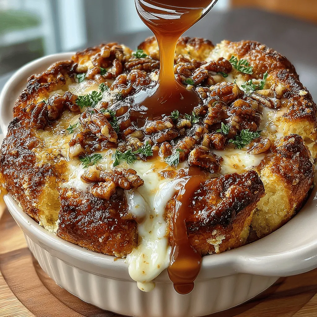 Bread pudding is a dessert that has captured the hearts and taste buds of many across the globe. This classic dish, often associated with comfort and nostalgia, transforms simple ingredients into a warm, satisfying treat that invites you to savor every bite. While bread pudding has its roots in frugality—turning stale bread into a delicious dessert—the modern twist we are exploring today elevates it to a whole new level of indulgence: Caramel Pecan Bliss Bread Pudding.