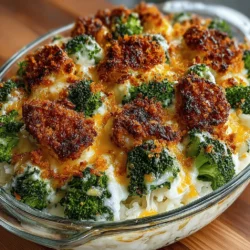 Cheesy Broccoli and Rice Casserole Delight