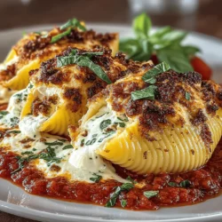 Classic stuffed shells with ricotta cheese is a beloved Italian-American dish that perfectly embodies the essence of comfort food. With their large, curved pasta shells cradling a creamy, flavorful ricotta filling, these culinary gems are generously topped with rich marinara sauce and baked until they achieve a golden, bubbly perfection. Whether served at family gatherings, casual weeknight dinners, or special occasions, stuffed shells are sure to please a crowd and evoke feelings of warmth and nostalgia.