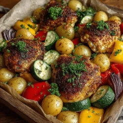 Savory Chicken and Vegetable Sheet Pan Bake
