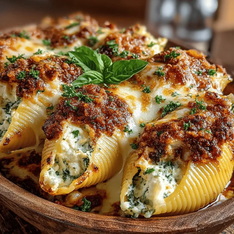In the realm of comforting cuisine, few dishes can compete with the allure of Cheesy Delight Stuffed Shells. This delectable recipe has earned its place as a family favorite, celebrated for its rich flavors, creamy texture, and the warmth it brings to the dinner table. Imagine large, tender pasta shells generously filled with a luscious blend of cheeses, all smothered in a savory marinara sauce. It’s a meal that not only satisfies hunger but also evokes the comforting embrace of home cooking.