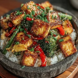 Quick & Colorful Veggie Tofu Stir-Fry