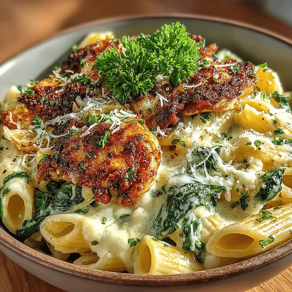 When it comes to a quick yet satisfying meal, few dishes can rival the delightful combination of creamy cheesy spinach and artichoke pasta. This dish not only tantalizes the taste buds with its rich flavors but also offers a nutritious twist by incorporating vibrant vegetables. Whether you're looking for a speedy weeknight dinner solution or planning a dish that will impress guests at your next gathering, this creamy pasta dish checks all the boxes. The balance of creamy cheese and fresh greens makes it an ideal choice for pasta lovers and those seeking to boost their vegetable intake.