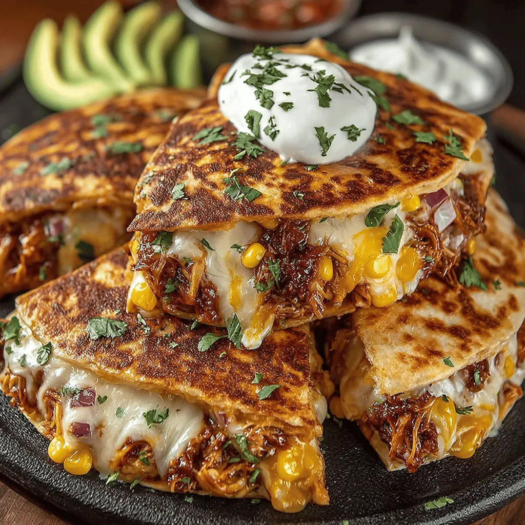 BBQ chicken quesadillas are a delightful fusion of flavors that perfectly combine the smoky richness of barbecue sauce with the cheesy, crispy goodness of traditional quesadillas. This dish is more than just a meal; it embodies the spirit of casual dining, making it an ideal choice for a quick weeknight dinner or a relaxed gathering with friends and family. As versatile as they are delicious, BBQ chicken quesadillas can be tailored to suit individual tastes, allowing for a creative cooking experience.