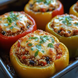 Savory Ground Turkey and Quinoa Stuffed Peppers is more than just a delightful dish; it’s an experience that combines vibrant flavors, nutritional benefits, and culinary creativity. This recipe stands out not only for its appetizing presentation but also for its healthy ingredients that cater to a variety of dietary preferences. With the perfect balance of protein, fiber, and vitamins, stuffed peppers provide a wholesome meal that can satisfy even the heartiest of appetites.