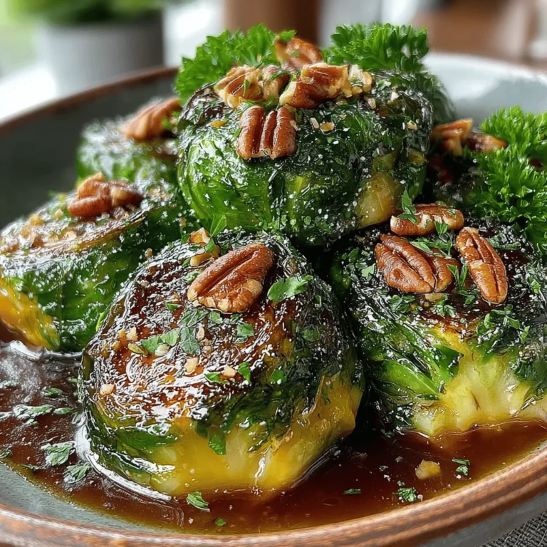 Brussels sprouts have undergone a remarkable transformation in the culinary world, evolving from a misunderstood vegetable to a beloved side dish featured in countless recipes. The dish we're exploring today, Maple Glazed Roasted Brussels Sprouts, perfectly captures this shift. With a delightful balance of sweet and savory flavors, this recipe not only elevates the humble Brussels sprout but also makes it a star on your dining table. The caramelization of the sprouts, coupled with the rich sweetness of maple syrup, creates a dish that appeals to both seasoned vegetable lovers and those still warming up to the idea of Brussels sprouts.