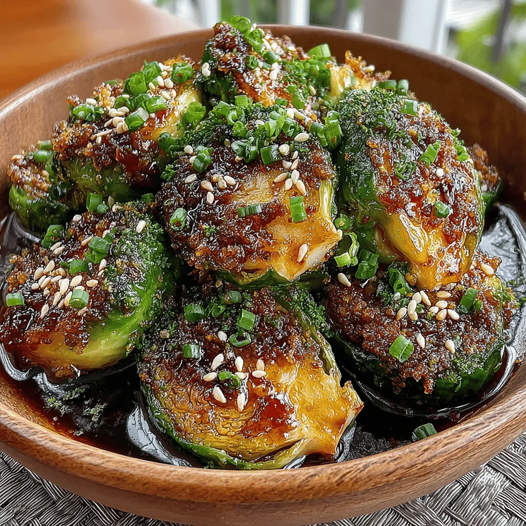 Brussels sprouts have often been misunderstood, relegated to the status of a dreaded side dish in many households. However, when prepared with care and creativity, these little green gems can transform into a delightful culinary experience that pleases even the pickiest eaters. In this article, we will explore the savory and sweet world of Sweet Chili Glazed Brussels Sprouts—a recipe that elevates these humble vegetables into a mouthwatering side dish that is sure to impress. The combination of sweet chili sauce, garlic, and ginger creates a flavor profile that is both unique and irresistible. Perfect for any occasion, whether it’s a casual family dinner or a festive gathering, this dish is not only simple to make but also packs a nutritional punch. Join us as we delve into the ingredients, preparation methods, and benefits of this vibrant recipe.