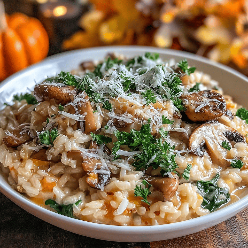 As the leaves begin to turn and the air grows crisp, there’s nothing quite like a warm, comforting dish to embrace the essence of autumn. Enter the Cozy Autumn One-Pan Mushroom & Spinach Risotto—a delightful blend of creamy risotto, earthy mushrooms, and fresh, vibrant spinach that captures the heart of the season in every bite.