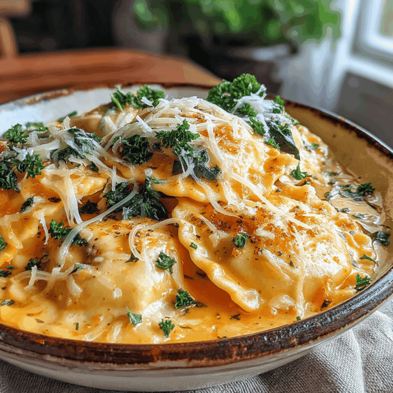 As the crisp autumn air settles in and the leaves begin to turn golden, there's nothing quite like the warm embrace of a comforting pasta dish to celebrate the season. Enter the One-Pan Cheesy Pumpkin Spice Ravioli—a dish that captures the essence of fall in every bite.