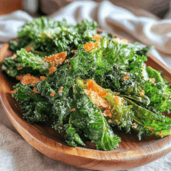 If you’re looking for a guilt-free snack that’s packed with flavor and nutrients, look no further than these Quick Garlic-Infused Crispy Kale Chips! This simple recipe transforms leafy greens into delectable, crunchy bites that are perfect for munching on any time of the day. With the earthy essence of kale and the aromatic zing of garlic, these chips provide a satisfying crunch while delivering a healthy dose of vitamins A, K, and C.