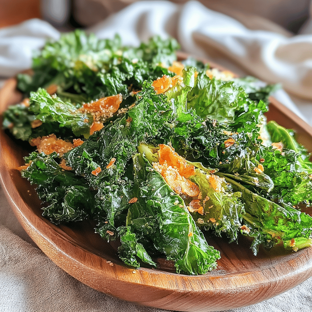 If you’re looking for a guilt-free snack that’s packed with flavor and nutrients, look no further than these Quick Garlic-Infused Crispy Kale Chips! This simple recipe transforms leafy greens into delectable, crunchy bites that are perfect for munching on any time of the day. With the earthy essence of kale and the aromatic zing of garlic, these chips provide a satisfying crunch while delivering a healthy dose of vitamins A, K, and C.