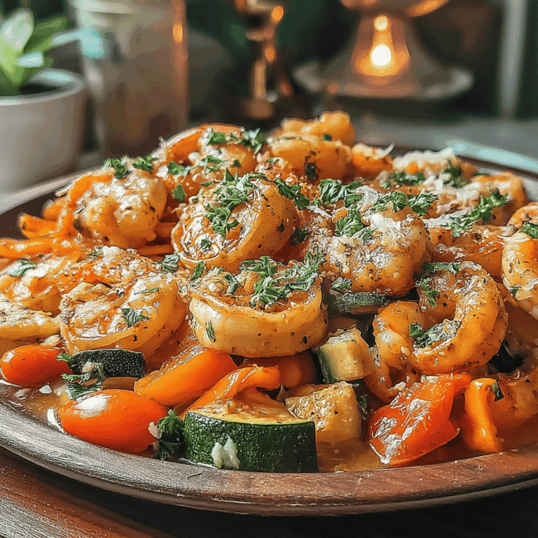 If you're in the mood for a quick and flavorful meal that doesn't skimp on nutrition, look no further than this Quick Skillet Garlic Butter Shrimp with Veggies. In just 30 minutes, you can whip up a dish that combines tender shrimp sautéed in a luscious garlic butter sauce with an array of vibrant, sautéed vegetables. Perfect for busy weeknights or a delightful weekend dinner, this recipe is not only easy to prepare but also packed with protein and rich in vitamins. The aromatic garlic and buttery goodness create an irresistible flavor profile, while the colorful veggies add a fresh crunch and balance to each bite. Whether served over a bed of rice, pasta, or enjoyed on its own, this dish is sure to impress both family and friends. Let’s dive into the recipe and bring some gourmet flair to your dining table!