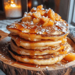 Warm Apple Cinnamon Skillet Pancakes